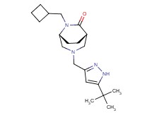 (1S*,5R*)-3-[(5-tert-butyl-1H-pyrazol-3-yl)methyl]-6-(cyclobutylmethyl)-3,6-diazabicyclo[3.2.2]nonan-7-one