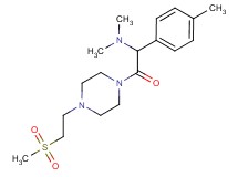 N,N-dimethyl-1-(4-methylphenyl)-2-{4-[2-(methylsulfonyl)ethyl]-1-piperazinyl}-2-oxoethanamine