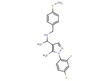 1-[1-(2,4-difluorophenyl)-5-methyl-1H-pyrazol-4-yl]-N-[4-(methylthio)benzyl]ethanamine