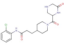 N-(2-chlorophenyl)-3-{1-[(6-oxopiperazin-2-yl)carbonyl]piperidin-4-yl}propanamide