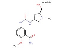 5-[({[(3R,5S)-5-(hydroxymethyl)-1-methylpyrrolidin-3-yl]amino}carbonyl)amino]-2-methoxybenzamide