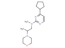4-cyclopentyl-N-methyl-N-(2-morpholin-4-ylpropyl)pyrimidin-2-amine