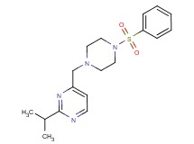 2-isopropyl-4-{[4-(phenylsulfonyl)-1-piperazinyl]methyl}pyrimidine