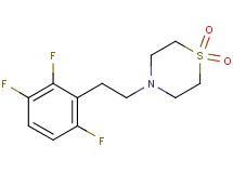 4-[2-(2,3,6-trifluorophenyl)ethyl]thiomorpholine 1,1-dioxide trifluoroacetate