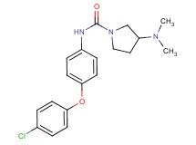 N-[4-(4-chlorophenoxy)phenyl]-3-(dimethylamino)pyrrolidine-1-carboxamide