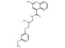2-hydroxy-N-[2-hydroxy-3-(3-methoxyphenoxy)propyl]-4-quinolinecarboxamide