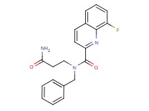 N-(3-amino-3-oxopropyl)-N-benzyl-8-fluoro-2-quinolinecarboxamide