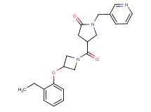4-{[3-(2-ethylphenoxy)azetidin-1-yl]carbonyl}-1-(pyridin-3-ylmethyl)pyrrolidin-2-one