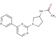 N-{1-[4-(3-pyridinyl)-2-pyrimidinyl]-3-pyrrolidinyl}acetamide