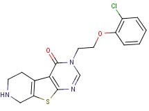 3-[2-(2-chlorophenoxy)ethyl]-5,6,7,8-tetrahydropyrido[4',3':4,5]thieno[2,3-d]pyrimidin-4(3H)-one hydrochloride