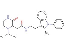 2-(1-isopropyl-3-oxo-2-piperazinyl)-N-[2-(2-methyl-1-phenyl-1H-indol-3-yl)ethyl]acetamide