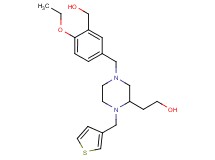 2-[4-[4-ethoxy-3-(hydroxymethyl)benzyl]-1-(3-thienylmethyl)-2-piperazinyl]ethanol