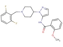 N-{1-[1-(2,6-difluorobenzyl)-4-piperidinyl]-1H-pyrazol-5-yl}-2-methoxybenzamide
