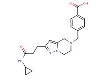 4-{[2-[3-(cyclopropylamino)-3-oxopropyl]-6,7-dihydropyrazolo[1,5-a]pyrazin-5(4H)-yl]methyl}benzoic acid