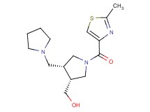 [(3R*,4R*)-1-[(2-methyl-1,3-thiazol-4-yl)carbonyl]-4-(pyrrolidin-1-ylmethyl)pyrrolidin-3-yl]methanol