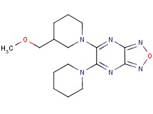 5-[3-(methoxymethyl)-1-piperidinyl]-6-(1-piperidinyl)[1,2,5]oxadiazolo[3,4-b]pyrazine