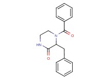 4-benzoyl-3-benzyl-2-piperazinone