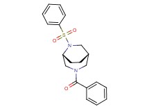 (1S*,5R*)-3-benzoyl-6-(phenylsulfonyl)-3,6-diazabicyclo[3.2.2]nonane