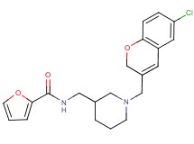 N-({1-[(6-chloro-2H-chromen-3-yl)methyl]piperidin-3-yl}methyl)-2-furamide