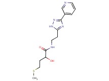 2-hydroxy-4-(methylthio)-N-[2-(3-pyridin-3-yl-1H-1,2,4-triazol-5-yl)ethyl]butanamide