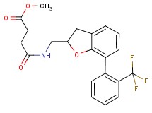 methyl 4-oxo-4-[({7-[2-(trifluoromethyl)phenyl]-2,3-dihydro-1-benzofuran-2-yl}methyl)amino]butanoate