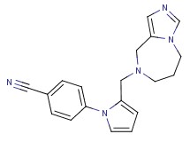 4-[2-(6,7-dihydro-5H-imidazo[1,5-a][1,4]diazepin-8(9H)-ylmethyl)-1H-pyrrol-1-yl]benzonitrile