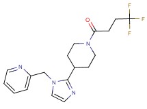 2-({2-[1-(4,4,4-trifluorobutanoyl)-4-piperidinyl]-1H-imidazol-1-yl}methyl)pyridine