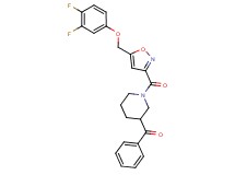 [1-({5-[(3,4-difluorophenoxy)methyl]-3-isoxazolyl}carbonyl)-3-piperidinyl](phenyl)methanone