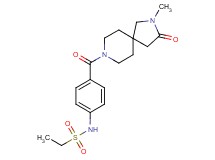 N-{4-[(2-methyl-3-oxo-2,8-diazaspiro[4.5]dec-8-yl)carbonyl]phenyl}ethanesulfonamide