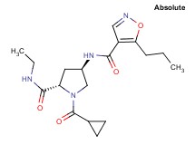 (4R)-1-(cyclopropylcarbonyl)-N-ethyl-4-{[(5-propylisoxazol-4-yl)carbonyl]amino}-L-prolinamide