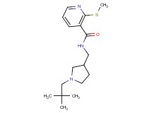 N-{[1-(2,2-dimethylpropyl)pyrrolidin-3-yl]methyl}-2-(methylthio)nicotinamide