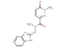 N-(1H-benzimidazol-2-ylmethyl)-N,1-dimethyl-6-oxo-1,6-dihydro-3-pyridazinecarboxamide trifluoroacetate