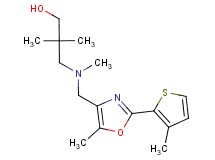 2,2-dimethyl-3-(methyl{[5-methyl-2-(3-methyl-2-thienyl)-1,3-oxazol-4-yl]methyl}amino)propan-1-ol