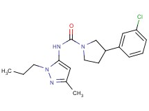 3-(3-chlorophenyl)-N-(3-methyl-1-propyl-1H-pyrazol-5-yl)pyrrolidine-1-carboxamide