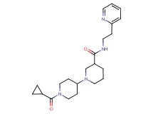 1'-(cyclopropylcarbonyl)-N-(2-pyridin-2-ylethyl)-1,4'-bipiperidine-3-carboxamide