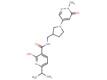2-hydroxy-6-isopropyl-N-{[1-(1-methyl-6-oxo-1,6-dihydro-4-pyridazinyl)-3-pyrrolidinyl]methyl}nicotinamide
