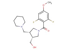 [(3R*,4R*)-1-(2,6-difluoro-4-methoxybenzoyl)-4-(piperidin-1-ylmethyl)pyrrolidin-3-yl]methanol