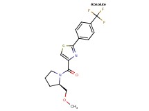 4-{[(2R)-2-(methoxymethyl)-1-pyrrolidinyl]carbonyl}-2-[4-(trifluoromethyl)phenyl]-1,3-thiazole