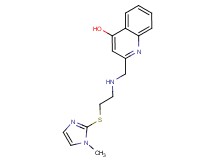 2-[({2-[(1-methyl-1H-imidazol-2-yl)thio]ethyl}amino)methyl]quinolin-4-ol