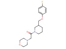 4-(2-{3-[(4-fluorophenoxy)methyl]-1-piperidinyl}-2-oxoethyl)morpholine