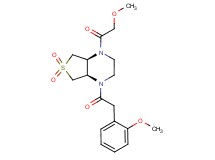 (4aR*,7aS*)-1-(methoxyacetyl)-4-[(2-methoxyphenyl)acetyl]octahydrothieno[3,4-b]pyrazine 6,6-dioxide