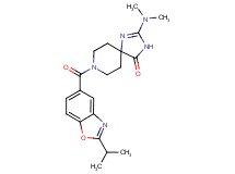 2-(dimethylamino)-8-[(2-isopropyl-1,3-benzoxazol-5-yl)carbonyl]-1,3,8-triazaspiro[4.5]dec-1-en-4-one