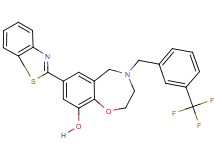 7-(1,3-benzothiazol-2-yl)-4-[3-(trifluoromethyl)benzyl]-2,3,4,5-tetrahydro-1,4-benzoxazepin-9-ol