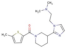N,N-dimethyl-2-(2-{1-[(5-methyl-2-thienyl)carbonyl]-3-piperidinyl}-1H-imidazol-1-yl)ethanamine