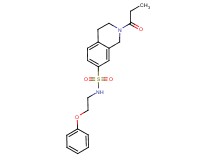 N-(2-phenoxyethyl)-2-propionyl-1,2,3,4-tetrahydroisoquinoline-7-sulfonamide