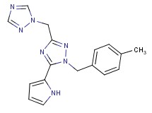 1-(4-methylbenzyl)-5-(1H-pyrrol-2-yl)-3-(1H-1,2,4-triazol-1-ylmethyl)-1H-1,2,4-triazole