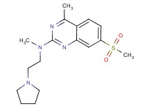 N,4-dimethyl-7-(methylsulfonyl)-N-(2-pyrrolidin-1-ylethyl)quinazolin-2-amine