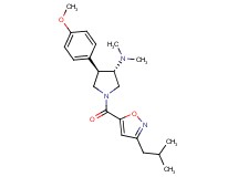 (3S*,4R*)-1-[(3-isobutyl-5-isoxazolyl)carbonyl]-4-(4-methoxyphenyl)-N,N-dimethyl-3-pyrrolidinamine