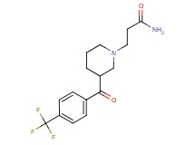 3-{3-[4-(trifluoromethyl)benzoyl]piperidin-1-yl}propanamide