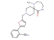 2-{5-[(7-methyl-12-oxo-3,7,11-triazaspiro[5.6]dodec-3-yl)methyl]-2-furyl}benzonitrile